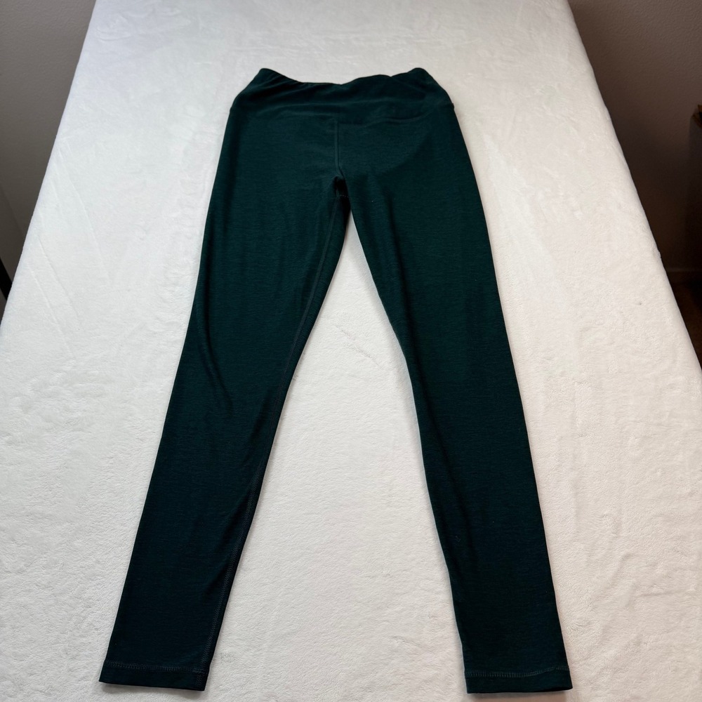 Interval Leggings Womens Small Green Good High Rise Activewear Workout Yoga